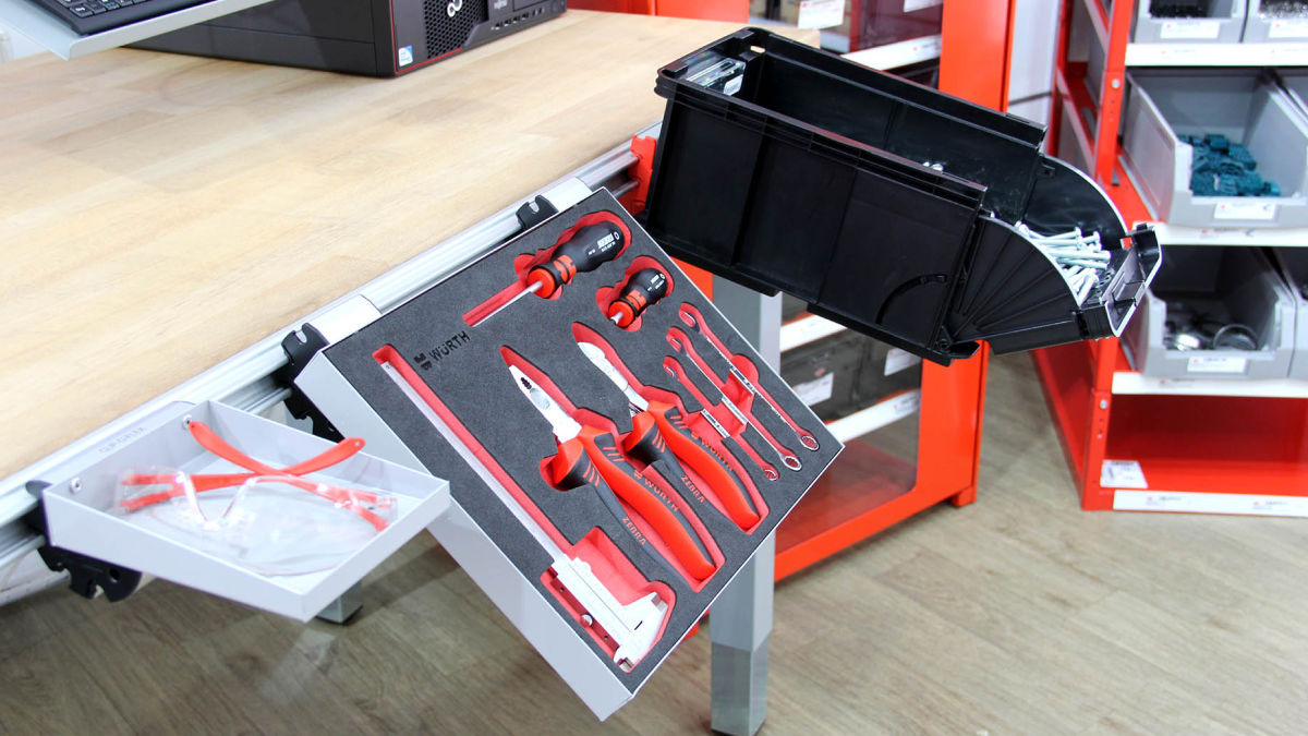 iBin®WP: Direct, networked workstation supply iBin®WP: Direct, networked workstation supply